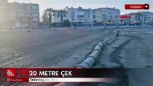 Tekirdağ’da deniz 20 metre çekildi