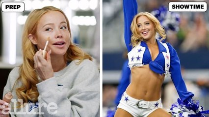 The Dallas Cowboys Cheerleaders' Entire Beauty Routine for the Christmas Extravaganza