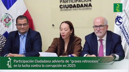 Participación Ciudadana advierte de "graves retrocesos" en la lucha contra la corrupción en 2025