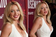 Sydney Sweeney stunned in a low-cut gown