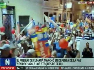 Sucre | Población revolucionaria de Cumaná se movilizó para rechazar las agresiones imperiales