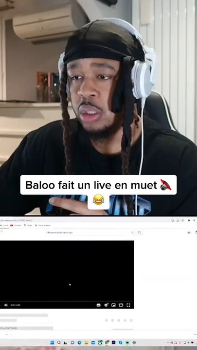 Baloo lance un live muet 🤣🤣