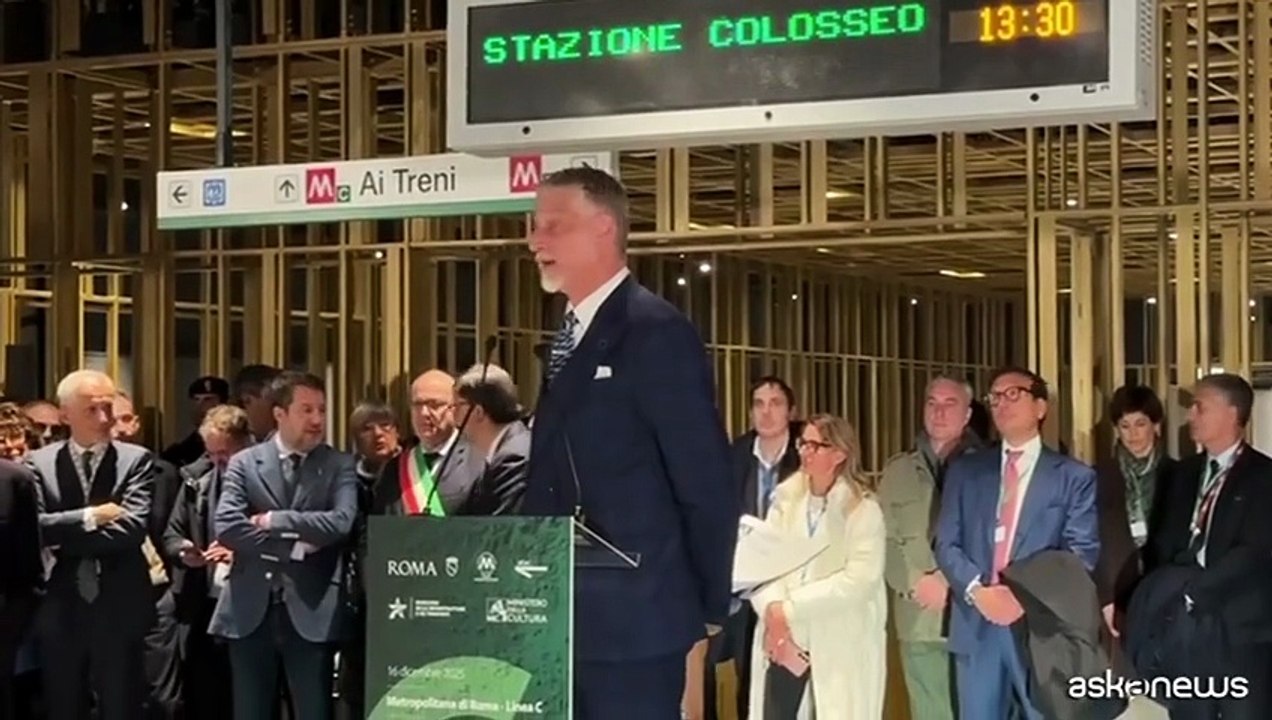 Giuli: "Futuro impaziente, bellissimo segnale nuove stazioni Metro C"