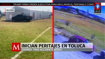 Inician peritajes tras la caída de un jet privado en Toluca