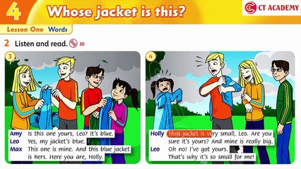 FAMILY AND FRIENDS 4 - Unit 4: WHOSE JACKET IS THIS?