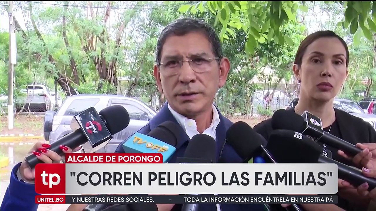 Lluvias: Porongo registra 350 kilómetros de caminos destruidos y comunidades sin agua potable