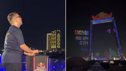 Il più grande Tetris mai realizzato illumina il cielo di Dubai: oltre 2.500 droni per la finale mondiale