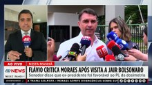 Após visita, Flávio critica Moraes e diz que Bolsonaro aceita PL da Dosimetria