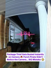 Package Thief Gets Busted Instantly On Camera 🚨 Porch Pirate Didn’T Notice The Camera… Big Mistake 😳