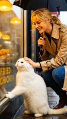 Kind Woman Rescues a Cute Kitten During Christmas and Spreads Happiness 🎁✨