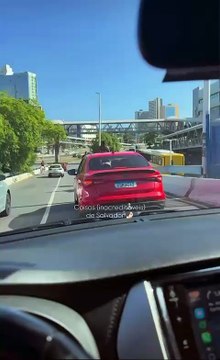 Cavalos circulam ao lado de veículos em uma das principais avenidas de Salvador; assista