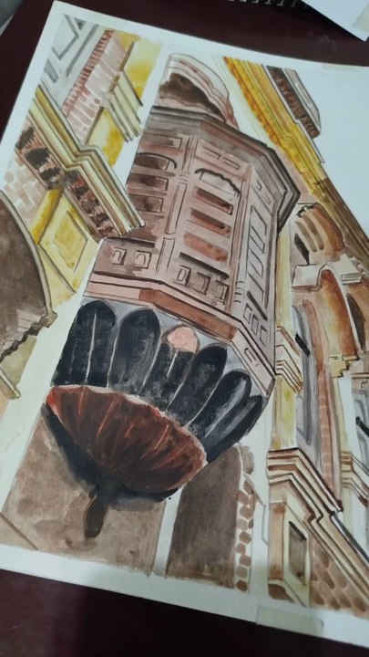 Water colours painting