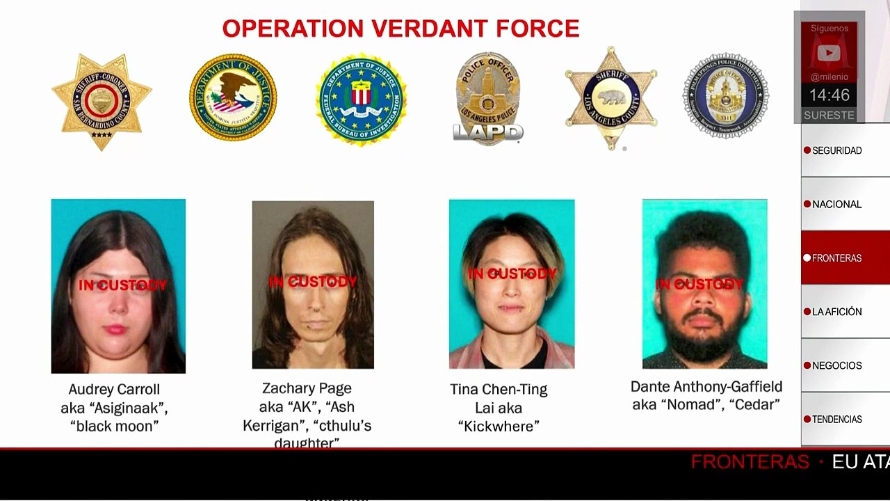 Detienen en Estados Unidos a cuatro personas por presunto plan de ataque terrorista