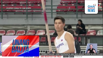 EJ Obiena, panalo sa gold medal sa men's pole vault ng 33rd SEA Games | Unang Balita