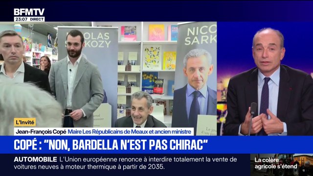 Non, Jordan Bardella n'est pas Jacques Chirac affirme Jean-François Copé (LR)