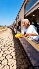 Zebra waters mango tree and saves it from drying up  #ai #story #animals