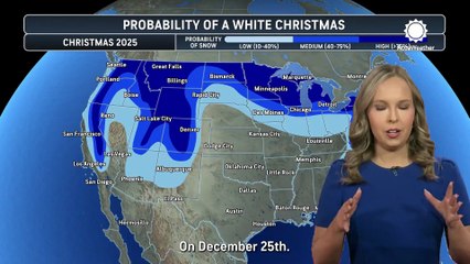 Where are your best chances for a white Christmas this year?