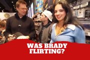 Tom Brady seems to flirt with Nina Drama during Las Vegas event