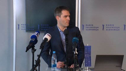 Novinarska konferenca v. d. generalnega direktorja Radiotelevizije Slovenija (RTVS) Andreja Graha Whatmougha