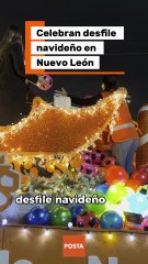 Mariana Rodríguez encabeza segundo desfile de navidad en Nuevo León