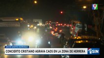 Caos vial por concierto causa caos vial en el sector Herrera | Emisión Estelar SIN
