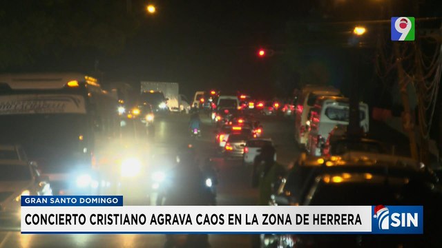Caos vial por concierto causa caos vial en el sector Herrera | Emisión Estelar SIN