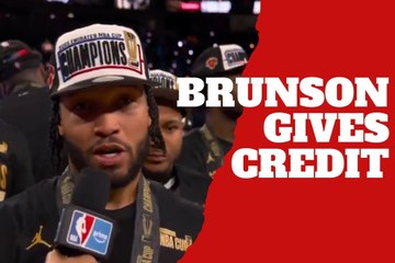 Jalen Brunson credits Anunoby, Kolek, Clarkson and Robinson after NBA Cup triumph