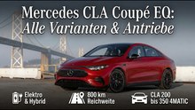 2026 Mercedes CLA Coupé EQ: So unterscheiden sich die Antriebe & Reichweiten