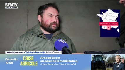 Annonces de la ministre de l'Agriculture: "On était dans l'attente de résultats qu'on n'a pas eus", affirme cet agriculteur de Haute-Garonne