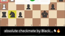 Black Doesn’t Warn — Black’s Knight Delivers Absolute Checkmate ♞