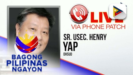 Panayam kay DHSUD Sr. Usec. Henry Yap ukol sa price ceiling sa socialize housing at ang bagong rental increase cap