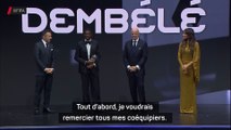 Dembélé, un speech de remerciements émouvant
