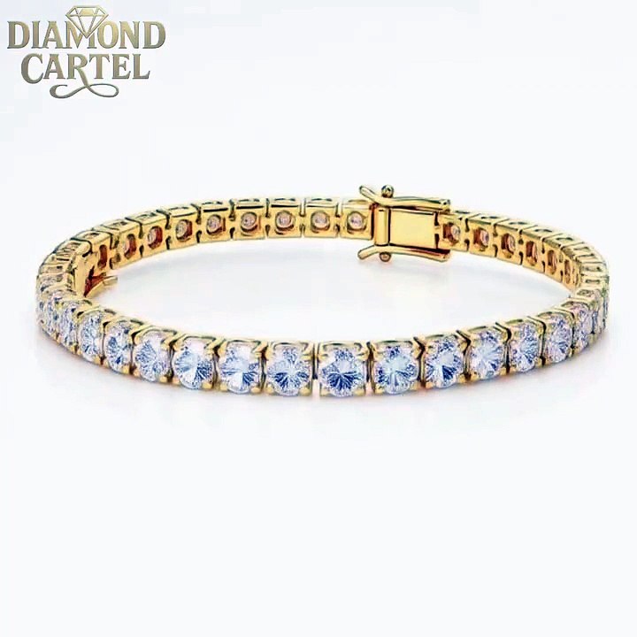 9CT Lab-Grown Diamond Tennis Bracelet – Everyday Elegance in 18K Yellow Gold ✨💛
