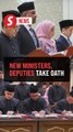 Seven ministers, eight deputy ministers sworn in