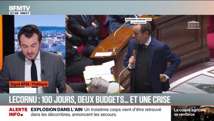 SIGNÉ BFM - Sébastien Lecornu fête ses 100 jours à Matignon: "C'est peut-être le plus dur qui commence"