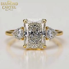 2.5CT IGI-Certified Radiant-Cut Lab-Grown Trilogy Ring – Timeless Beauty & Meaning ✨💍