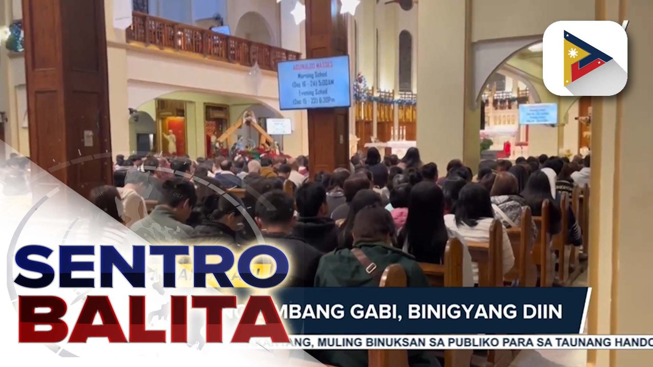 Simbang gabi sa Baguio City, dinagsa ng mga residente at turista; mga kababayan natin, sinulit ang pagkakataon para magpasalamat sa mga biyaya na natanggap | ulat ni Christine Sabaway - PTV Cordillera