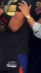 Josh Hart messes with Jalen Brunson during trophy ceremony