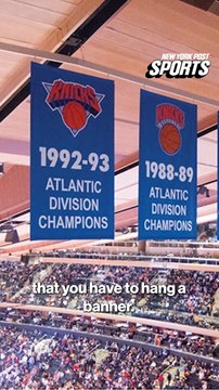 Alex Trataros is ok with a Knicks banner going up at MSG for the NBA Cup