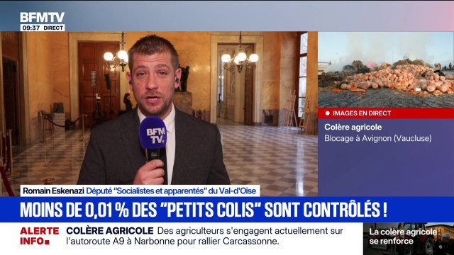 Petits colis: Plus de 90% des colis ne respectent pas nos normes et nos lois , affirme Romain Eskenazi (Socialistes et apparentés)