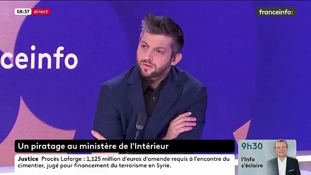 Quelques dizaines de fichiers confidentiels ont été extraits lors d’une attaque informatique qui a touché Beauvau, annonce le ministre de l’Intérieur Laurent Nunez - VIDEO