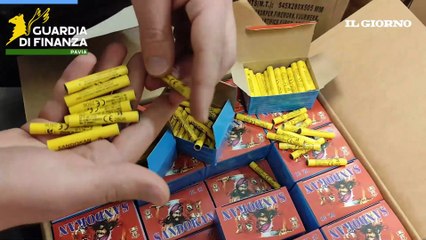 Maxi sequestro di fuochi d'artificio: il video