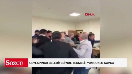 Ceylapınar Belediyesi’nde personel ve müdürler tekmeli- yumruklu kavga etti