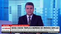 Temporal em SP triplica número de móveis sem luz