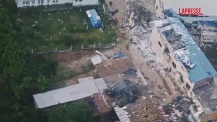 Colombia, ribelli lanciano razzi contro sede polizia a Buenos Aires: le immagini degli edifici distrutti