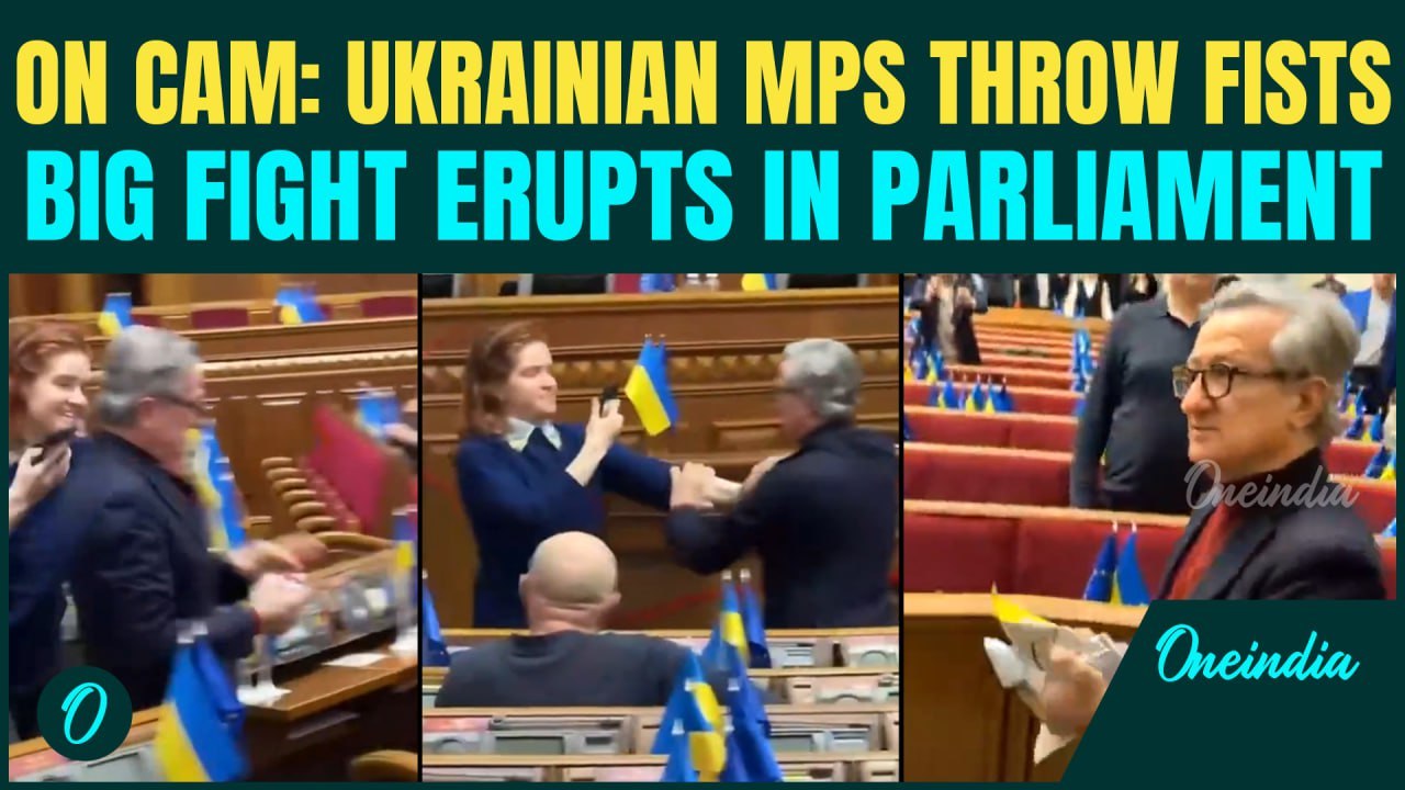 Ukraine Parliament FIGHT VIDEO: Young MPs ATTACK Elders, Clash Spark VIOLENT Clash Amid War