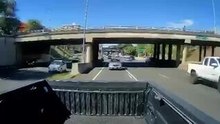 Car Rear-Ends Vehicle During Freeway Merge