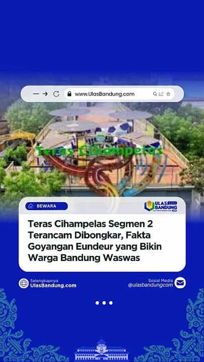 Teras Cihampelas Segmen 2 Bisa Rata dengan Tanah, Ini Alasan Serius Pemkot Bandung
