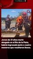 Joven de 21 años murió ahogado en el Río de la Plata, habría ingresado junto a cuatro menores que resultaron ilesos.