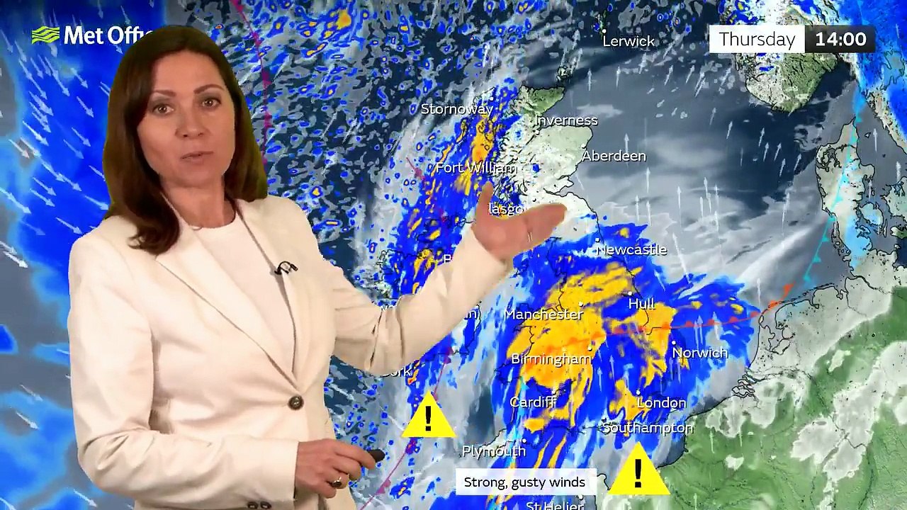 Met Office Wednesday Evening Weather Forecast 17/12/2025